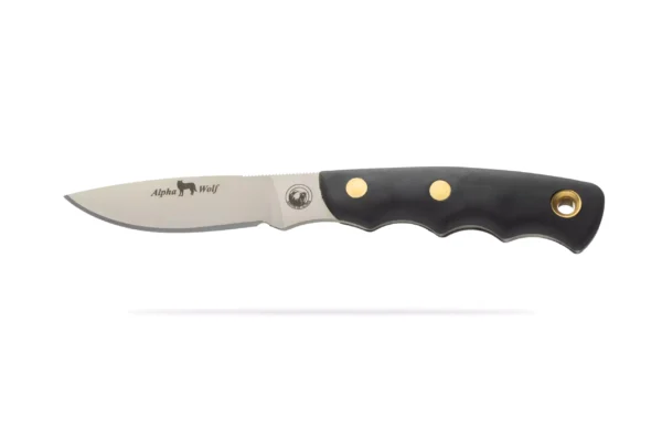 Alpha Wolf knife by Knives of Alaska with Suregrip handle and drop point blade