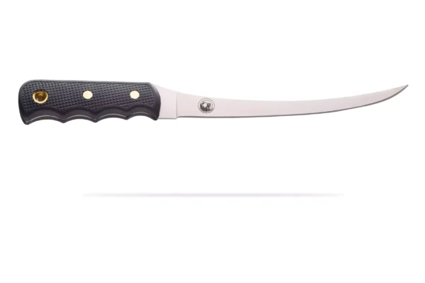 Knives of Alaska Coho Fillet Knife with stainless blade and black Suregrip handle
