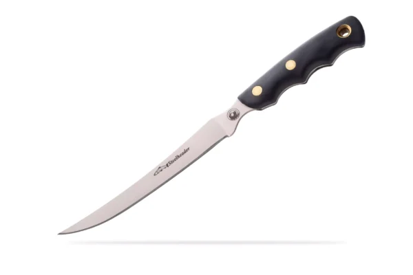 Steelheader fillet knife with black Suregrip handle from Knives of Alaska
