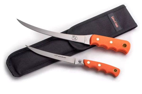 Fisherman's Combo with Coho and Steelheader Knives in Kydex-Lined Sheath