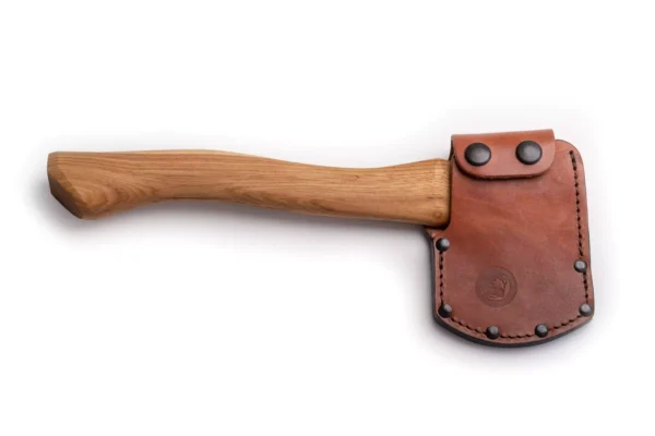 Knives of Alaska Hunter’s Hatchet with leather sheath