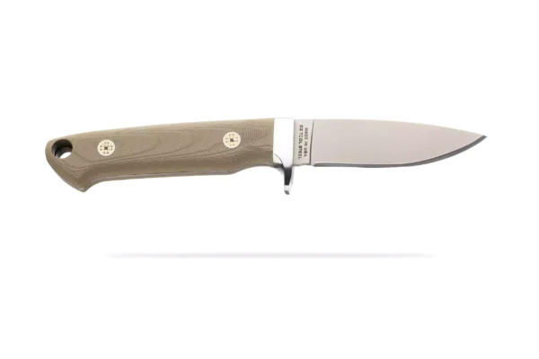 The Legacy knife by Knives of Alaska with olive G10 handle