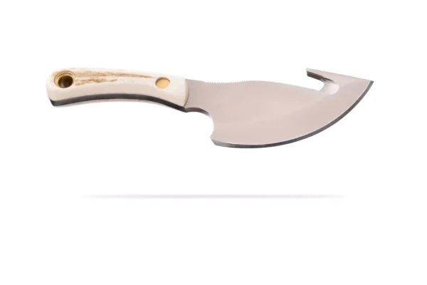Knives of Alaska Light Hunter knife with gut hook and stag handle