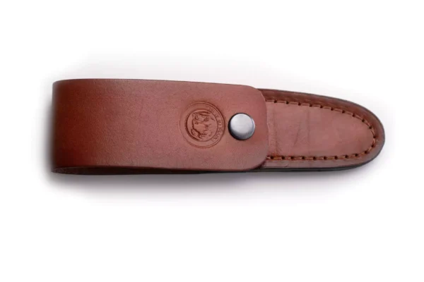 Knives of Alaska Muskrat knife leather sheath with button clasp