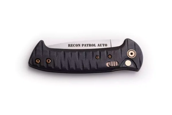 Recon Patrol Auto by Knives of Alaska with black g10 handle in fold view