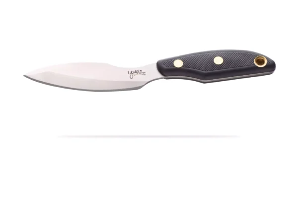 Knives of Alaska Yukon #1 knife with black SureGrip handle and D2 tool steel blade.